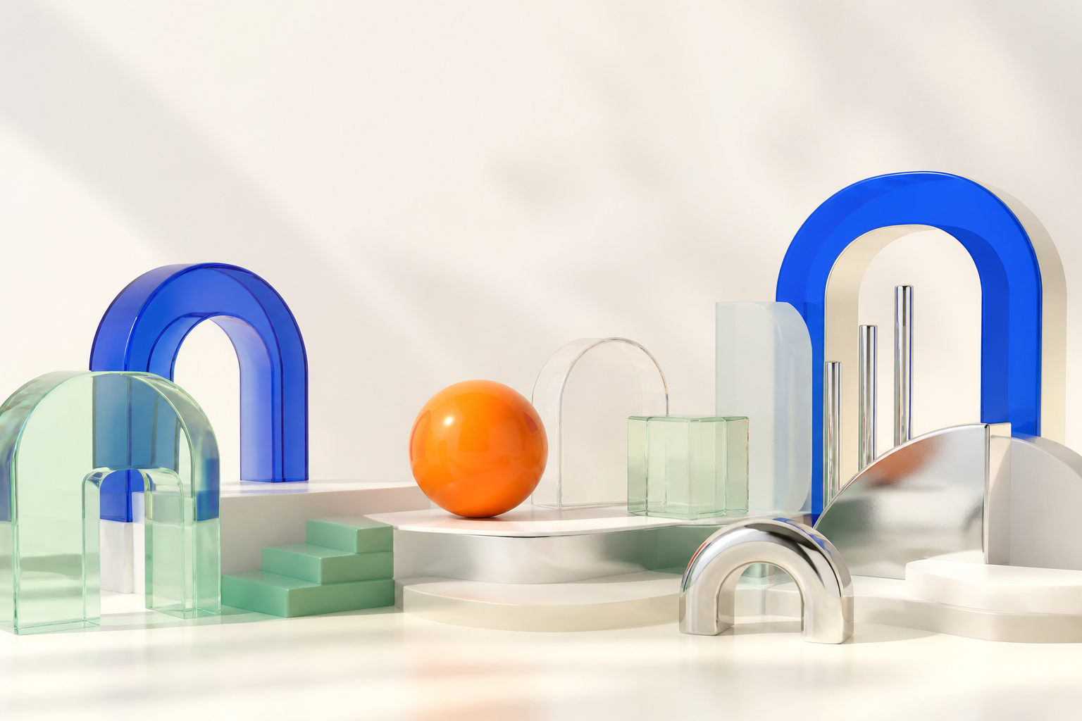 Colourful modular glass forms